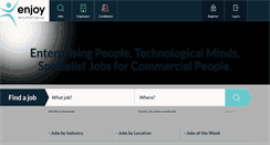 Desktop Screenshot of enjoyrecruitmentgroup.co.uk